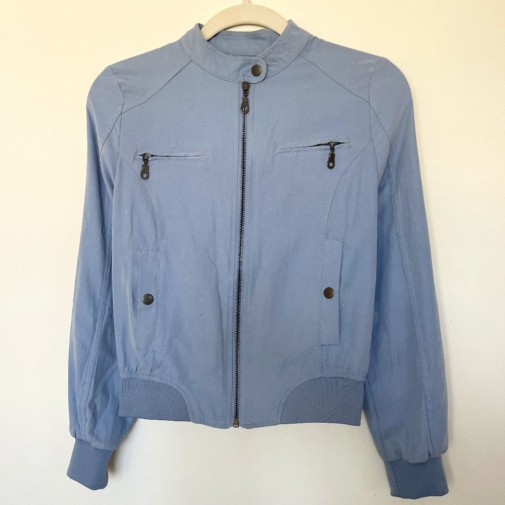 Baby Blue Bomber Jacket